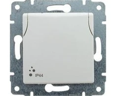 Kos Elektro System KOS Vieno VenA lizdas hermetiškas žemės 16A 250V IP44 lengvai balta (510439)