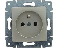 Kos Elektro System KOS Vena vieno lizdo žemės 16A satino (515034)