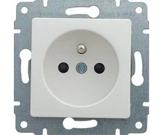 Kos Elektro System KOS Venos vieno lizdo apertūra žemės 16A 250V balta (510434)