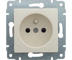 Kos Elektro System KOS Vena vieno lizdo rainelė žemės 16A 250V kremas (510334)