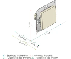 Kos Elektro System KOS Vieno VenA kremo jungtis (510311)
