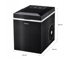 Ledų smulkintuvas Webber WEBBER namų ledo kubelių gaminimo aparatas 10kg 165W greitas ledas