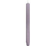 Kotarbau Stalo žvakė ilga briaunuota DONAU HOME, 25x300 mm, 4 vnt., pilkai pelenų spalvos