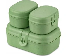 Koziol Pietų dėžutė PASCAL READY MINI, 3 indelių rinkinys, KOZIOL