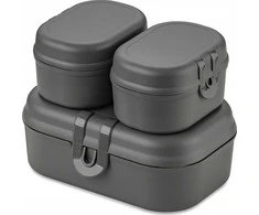 Koziol Pietų dėžutė PASCAL READY MINI, 3 indelių rinkinys, KOZIOL