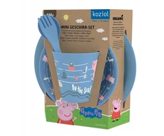 Peppa Pig „Waves At Home“ 4 dalių vaikiškų indų rinkinys, KOZIOL