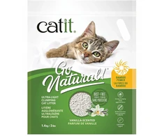 „Catit Go Natural*“ itin lengvas kačių kraikas, stipriai sulimpa, vanilės skonio, su dezodorantu, bambuko pagrindu, 1,4kg