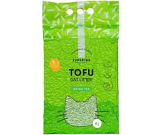 Tofu kraikas katėms EXPERTUS, žaliosios arbatos kvapo, 2 mm, 6 L