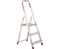 Kopėčios KRAUSE Corda, 3 pakopų, aliumininės, vienpusės, maks. darbinis aukštis 260 cm