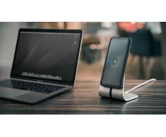 Xvidia XVIDA (POWER 2) Wireless Charging Desk Stand - Qi 7.5W (Sidabrinis)