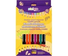 Trikampės Jumbo pieštukų kreidelės 12vnt STRIGO