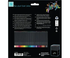 Spalvoti pieštukai Faber-Castell Juodas Edition, 50 spalvų