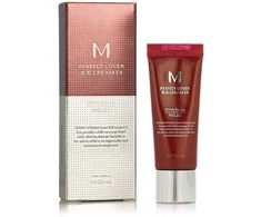 Missha M Perfect Cover BB Kreminis SPF42/PA+++ maskuojantis/drėkinantis BB veido kremas, atspalvis: 27 Honey rusvai gelsvas, 20 ml