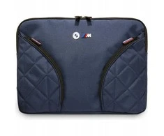 BMW Nylon Pockets &amp; Metal Logo Sleeve 14" Nešiojamas kompiuteris Bag - Navy Mėlyna