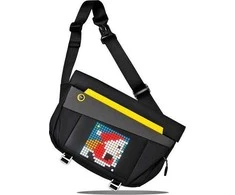 Divoom Pixoo Sling Bag V Premium Laikapstākļu izturīga soma ar Led Pixel Art Displeju &amp; App vadību Melna