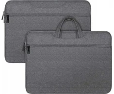 DUX DUCIS bag LBTC for laptop 13-13.9" Horizontal Handbag dark pilkas