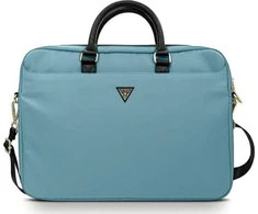 Guess Nylon Triangle Logo bag for a 16" laptop - mėlynas