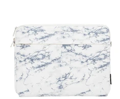 Krepšys iLike krepšys nešiojamam kompiuteriui 15-16 Inches Fabric Nešiojamas kompiuteris Bag With Strap Marble Baltas ILIUN15LBMW