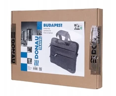 Krepšys na laptopa DONAU TRAVEL Budapest, 14", 3l, pilka