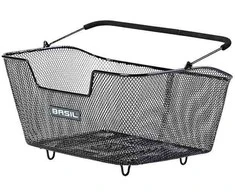 BASIL BASE M MULTI SYSTEM galinio bagažinės krepšys, MULTI sistema, juodo plieno (NAUJAS)