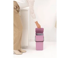 Krepšys skalbiniams Brabantia Sort &amp; Go Krepšys na odpady. Lilac Rožinė 12 L