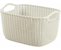 Daiktadėžė CURVER KNIT, 8 l, balta, 30×22×17 cm