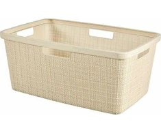 Skalbinių krepšys Jute Curver H25/W39.4/ø59.4cm baltas