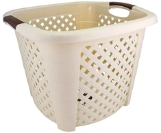 Krepšys skalbiniams Katex Krepšys kwadrat RATTAN 34l -beż / 44x44x33 cm/