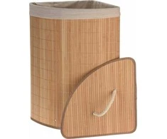 Krepšys skalbiniams Storage Solutions Krepšys skalbiniams narożny bambusowy ruda
