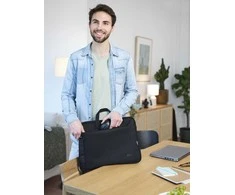 NB CASE BOLOGNA 16" +MOUSE SET/Juodas 24988 TRUST