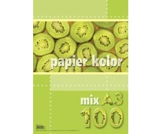 Kreska Spalvotas popierius Mix, A3, 80g, 5x20lapų, 100 lapų