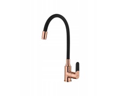 Plautuvės maišytuvas INVENA MAGIC ROSE GOLD, juodos sp.