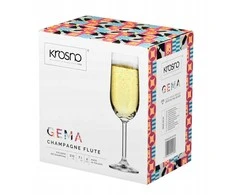 Krosno Šampano taurių komplektas Gema, stiklas, 0.210 l, 6 vnt.