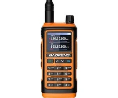 Dvipusio Ryšio Radijas - BAOFENG UV-17E WALKIE-TALKIE 5W VOX 10 km nuotolis 1800 mAh baterija oranžinė