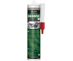 Bituminis hermetikas MAKROFLEX BA 141, juodos sp., 300 ml