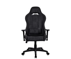 Arozzi Torretta Soft Fabric | Žaidimų kėdė | Metalas/armuotas nailonas | Gryna juoda