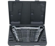 12 dalių kombinuotų veržliarakčių rinkinys KS TOOLS GearPlus 8-19mm