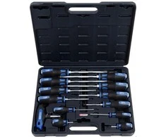 Smūginių atsuktuvų komplektas 13vnt ERGOTORQUE 13-osaline, KS Tools