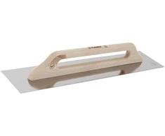 Nerūdijančio plieno trintuvė su medine rankena 130x580 mm, KUBALA