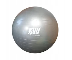 Kubisport Gimnastikos kamuolys fiziniams pratimams ir treniruotėms Sidabrinis 650 mm (Kub_05-S3215K-STR)