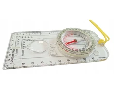 Kubisport Kompasas Buzolė Navigacijai su Lupa ir Matavimo Juostomis 126 x 60 mm (Kub_05-SBU01K)