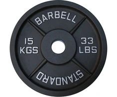 Kubisport Disko svoris olimpinis svarmuo ketaus tvirtas 15 kg 50mm (Kub_05-CWSPE15)