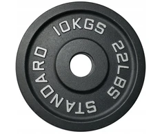 Kubisport Disko svoris olimpinis apkrovimas ketaus tvirtas 10 kg 50 mm (Kub_05-CWSPE10)