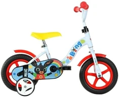 Kubisport Vaikiškas dviratis 10 colių Triušis Bing su stūmikliu-vedliu Dino Bikes (Kub_05-CSK5101K/BG)
