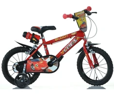 Kubisport Vaikiškas dviratukas 14 Cali Zygzak McQueen Cars Auta hamulec Dino Bikes (Kub_05-CSK5143K/CS3)