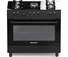 Ravanson KWGE-K90 juodas gas/electric cooker
