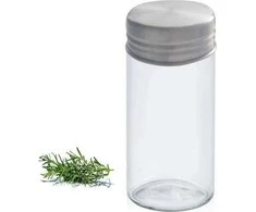 Küchenprofi - Glass and Stainless Steel Spice Jar 9.3x4 cm