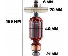 Kultivatoriaus rotorius Geko elektriniam kultivatoriui 32 cm (1)