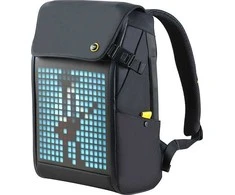 Divoom Mugursoma M Premium Laikapstākļu izturīga soma ar Led Pixel Art Displeju &amp; App vadību Melna