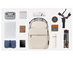 Kuprinė Kf Foto 25l neperšlampamas na aparat kamerę laptop dron K&amp;f Kf13.300v1 smėlio spalva